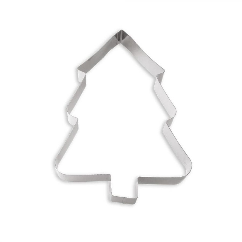 Sagoma Albero di Natale COPPAPASTA tagliapasta in acciaio INOX - 21x28cm