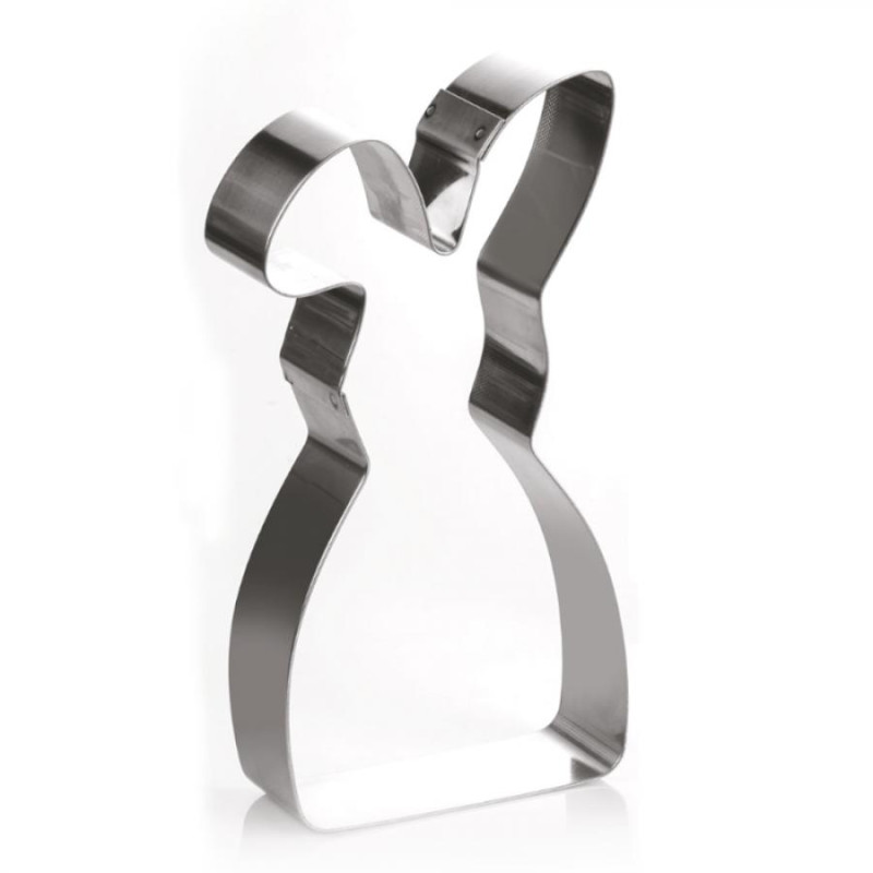 Sagoma CONIGLIO coniglietto - COPPAPASTA tagliapasta in acciaio INOX - 10x20cm