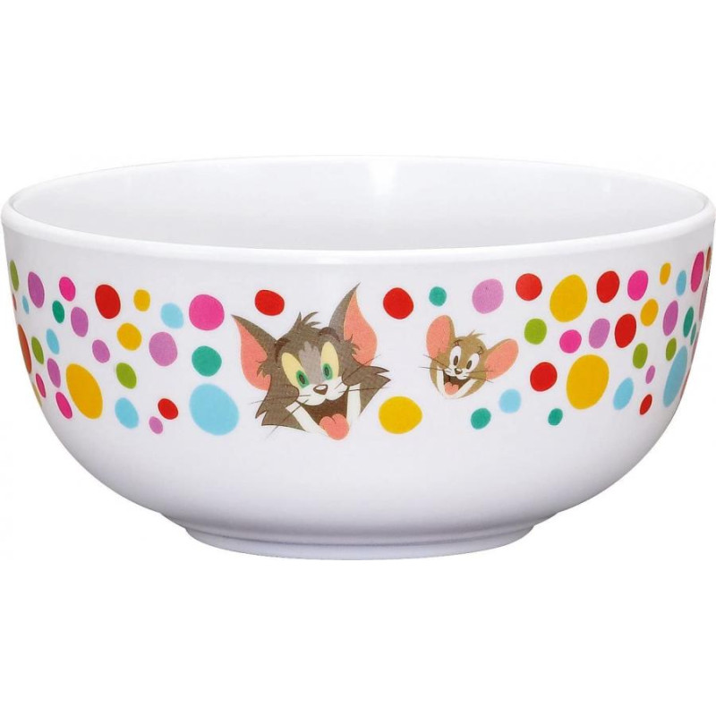 Scodella Piatto Fondo Tom e Jerry per pasto pappa Bimbo 13cm in plastica rigida