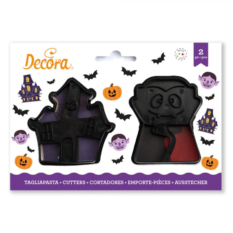 Set 2 TAGLIAPASTA Halloween VAMPIRO - per biscotti o dolci