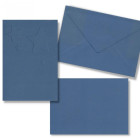 Set 5 Biglietto d'auguri NATALE Blu con Stelle ideale per Bricolage capodanno