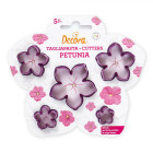 Set 5 Tagliapasta Fiore Petunia - per biscotti e decori torte e dolci ecc.