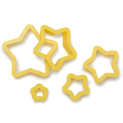 Set 5 TAGLIAPASTA STELLE - per creare fantastici biscotti o dolci