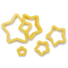 Set 5 TAGLIAPASTA STELLE - per creare fantastici biscotti o dolci