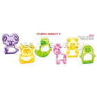 SET 6 STAMPI ANIMALETTI DIMENSIONE  4,5X1,5XH6  CM