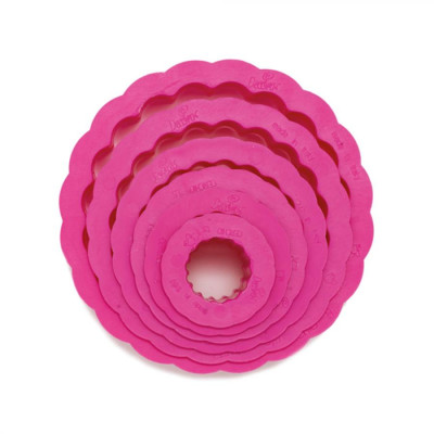 Set 6 TAGLIAPASTA forma TONDO con RICCIO per creare fantastici biscotti o dolci