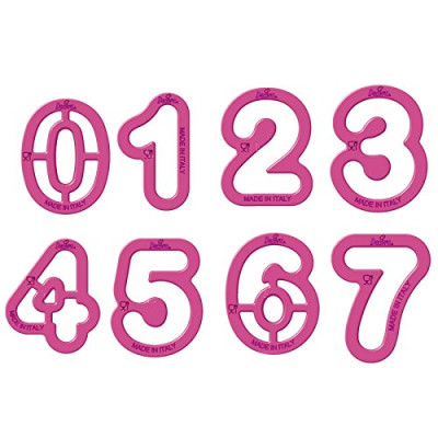 Set 9 Tagliapasta NUMERI grandi - per biscotti e decori torte e dolci ecc.