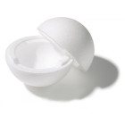 SFERA componibile in POLISTIROLO Ø25cm - 2 semi sfere per basi torte e dolci o topper finti