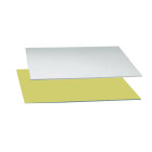 SOTTOTORTA ACCOPPIATO ORO/ARGENTO 25X35CM