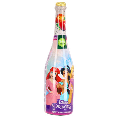 Spumante analcolico per bambini PRINCIPESSE Disney - GUSTO FRUTTA mela - 0,75l