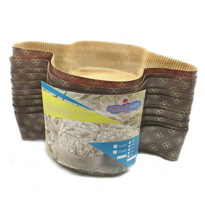 5 Stampi Per Colomba Pasquale In Carta Forno - Forme Monouso 300gr Per Dolci Di Pasqua E Pan Brioche - Foto 10