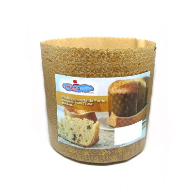 Stampo PANETTONE 1,5 kg Alto 5 pezzi - Pirottino monouso in carta da Forno 1500gr