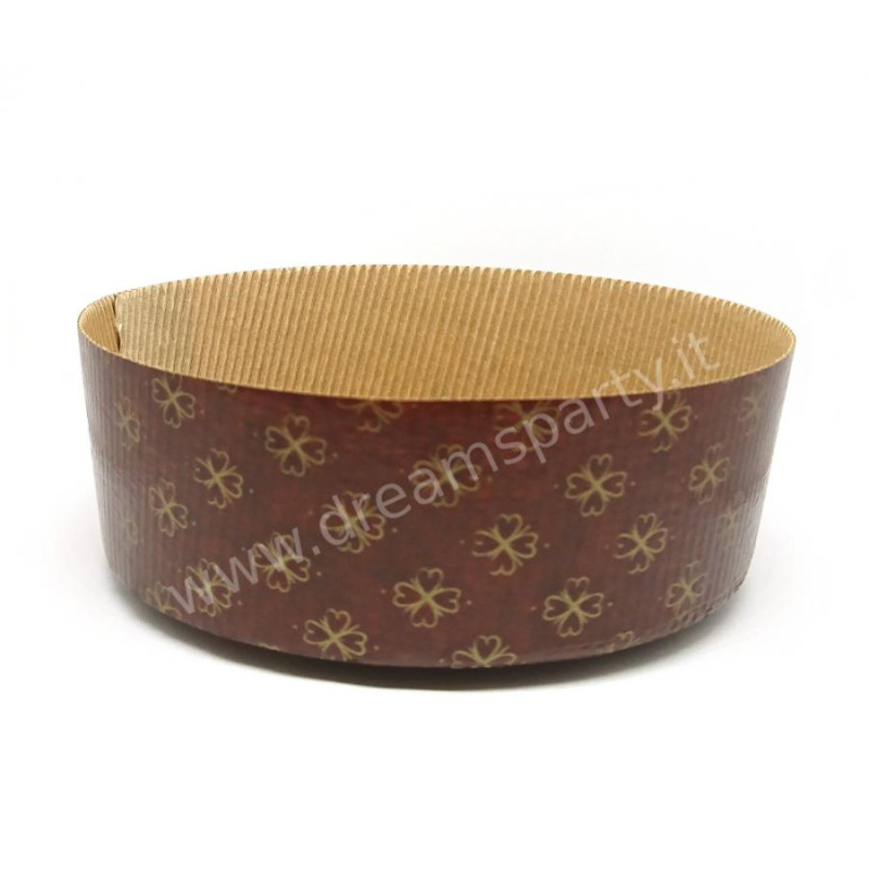 Stampo PANETTONE 500gr Basso - 1 pezzo - Pirottino monouso in carta da Forno