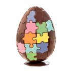 Stampo per Uovo di Cioccolato PUZZLE in policarbonato 210gr Forma Uova di Pasqua