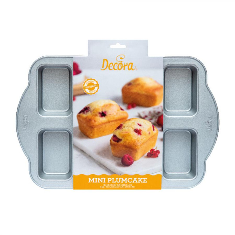 Stampo Teglia mini PLUMCAKE - stampo per torte e dolci in acciaio antiaderente