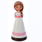 STATUINA centrotorta COMUNIONE o cresima BIMBA con treccia - bambina Donna