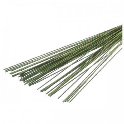 STELI per FIORI di ferro ricoperti VERDI - 50 pezzi - 28 gauge