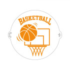 Stencil decorativo BASKETBALL Ø25cm - per decorare con lo zucchero a velo
