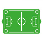 Stencil decorativo CAMPO da CALCIO 30x20cm - per decorare con lo zucchero a velo