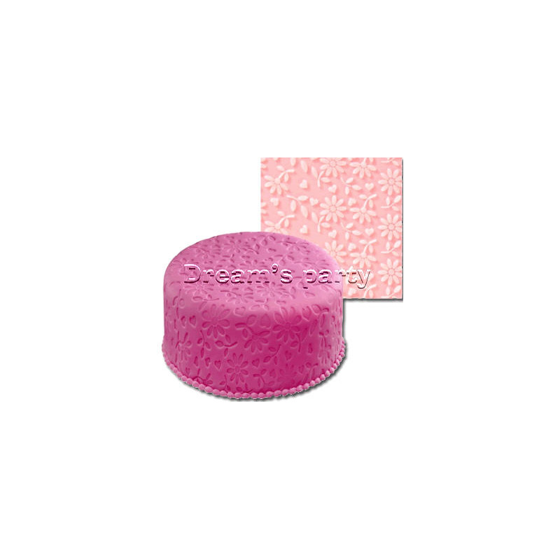 TAPPETO SILICONE DECORATO FIORI 50X50 CM