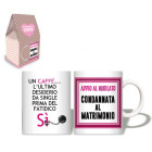 TAZZA da caffè in CERAMICA per l'ADDIO al NUBILATO - gadget per la futura sposa