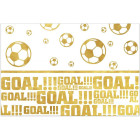 Tovaglia in plastica Calcio FOOTBALL GOLD - bianco e oro 120x180cm