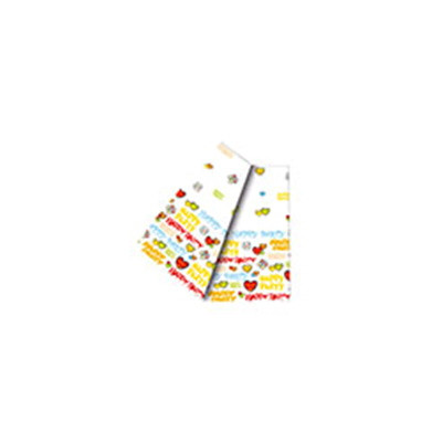 TOVAGLIA in plastica HAPPY Party Colorata- rettangolare piegata 120x180cm