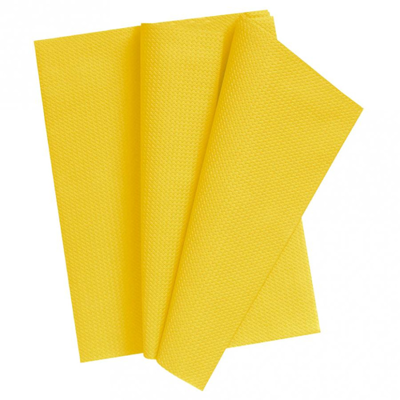 TOVAGLIA piegata 135x220cm GIALLO - carta e tessuto più morbida e resistente