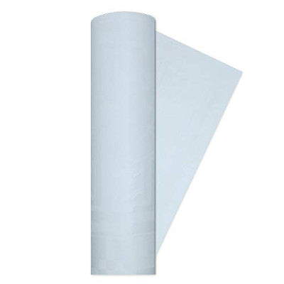 Tovaglia rotolo BIANCO 5 x1,2mt - in Carta Damascata per decoro tavola e festa