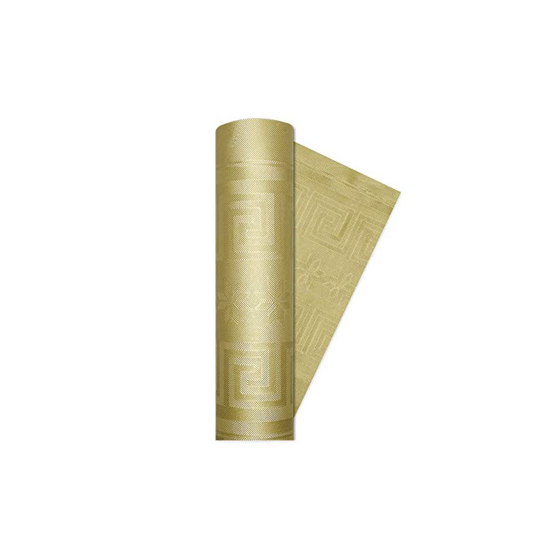 Tovaglia rotolo ORO satinato 5 x1,2mt - in Carta Damascata per decoro tavola e festa