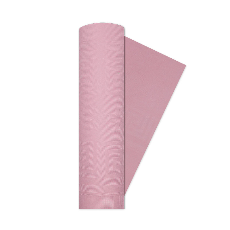 Tovaglia rotolo ROSA 5x1,2mt - in Carta Damascata per decoro tavola e festa