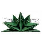 TOVAGLIOLI ORIGAMI STAR 40X60 CM 3 VELI VERDE  12PZ