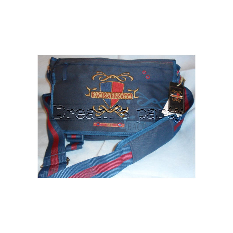 TRACOLLA BACI & ABBRACCI BLU 42X28CM