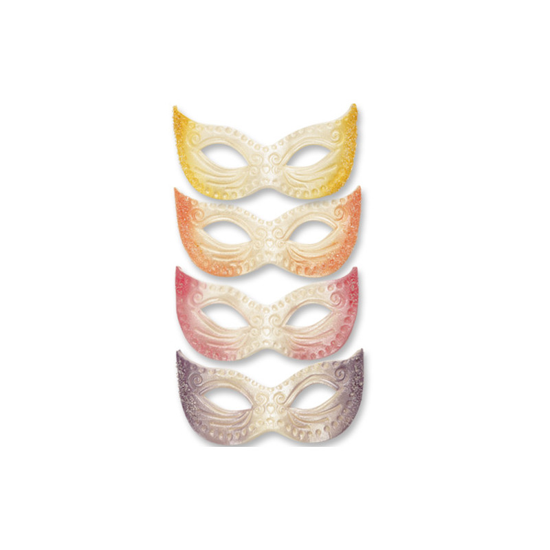 Un MASCHERA carnevale in zucchero - 1 pezzo casuale - decorazione torte
