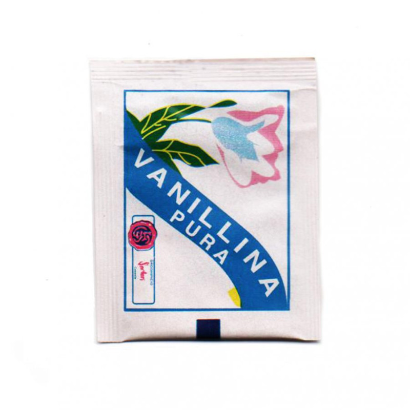 VANILLINA in polvere per dolci - 10 bustine da 0,5 gr - Vanillina pura