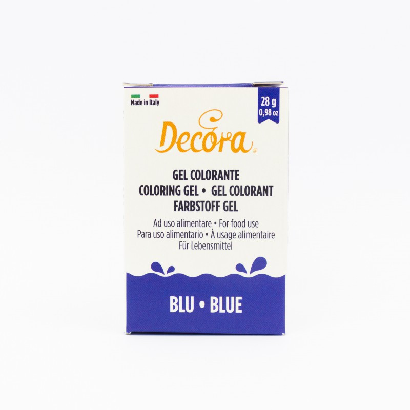 Vasetto Colorante Gel alimentare BLU - 28g - per pasta di zucchero, panna