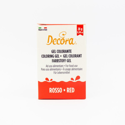 Vasetto Colorante Gel alimentare ROSSO - 28g - per pasta di zucchero, panna