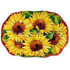 VASSOIO RETTANGOLARE GIRASOLE 46X31 CM