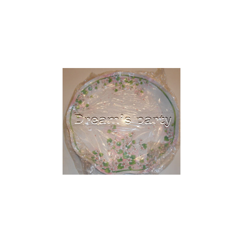 VASSOIO TONDO D.40 JASMINE ROSA 2PZ