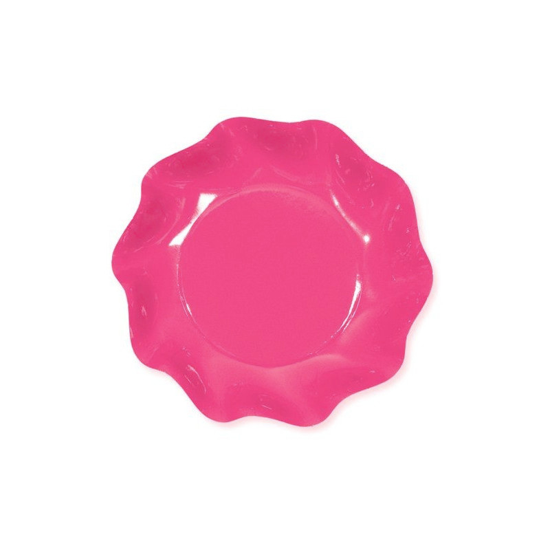 Vassoio Zuppiera Pink Rosa Carico Tondo a Petalo 27cm