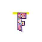 Lettera F in carta per festone componibile - H20cm - Fantasia Casuale