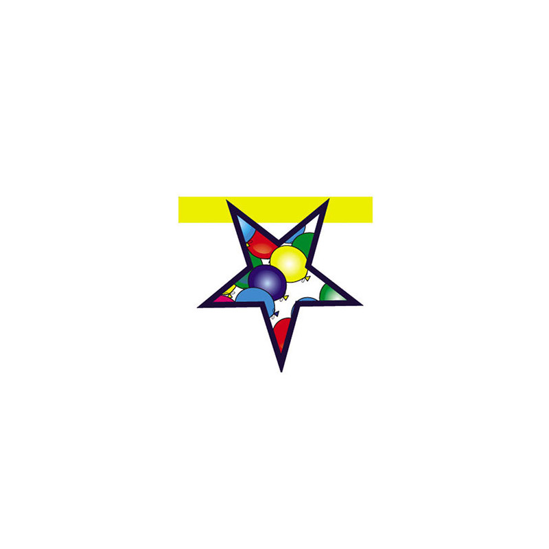 Lettera SPAZIO STELLA  in carta per festone componibile H20cm - Fantasia Casuale