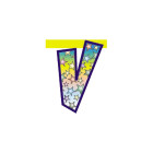 Lettera V in carta per festone componibile - H20cm - Fantasia Casuale