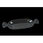 3x Vassoi Ciotola a forma di CARAMELLA in plastica 38x15cm - ideale per dolci