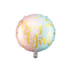 Pallone mylar GENDER REVEAL BABY SHOWER - BOY or GIRL - 45cm gonfiabile ad elio