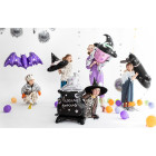 PALLONCINO in foil Mylar a forma di Pipistrello Viola 119x51cm - Halloween