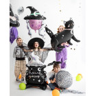 PALLONCINO in foil Mylar a forma di Gatto gattino Nero 96x95cm Halloween