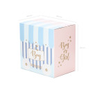 Scatola Sorpresa Baby Shower Boy or Girl Box Surprise rosa e celeste 60x40x60cm