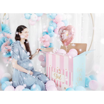 Scatola Sorpresa Baby Shower Boy or Girl Box Surprise rosa e celeste 60x40x60cm