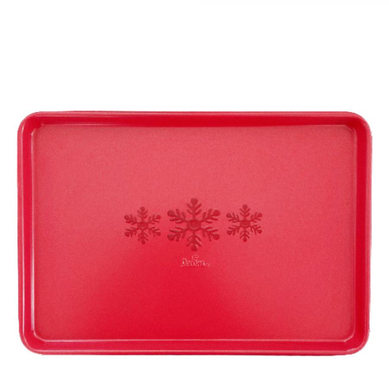 Teglia forno stampo rettangolare NATALE - CELEBRATION ROSSO 39x27cm-antiaderente